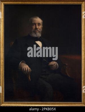 Emile Loubet (1838-1929). Präsident der Französischen Republik während der Dritten Republik. Porträt von Albert Lambert (1854-?), 1905, nach einem Gemälde von Fernand Cormon (1845-1924) aus dem Musée Orsay, Paris. National Art Gallery Sofia. Bulgarien. Autor: Albert Lambert (1854-?) Französischer Künstler. Stockfoto