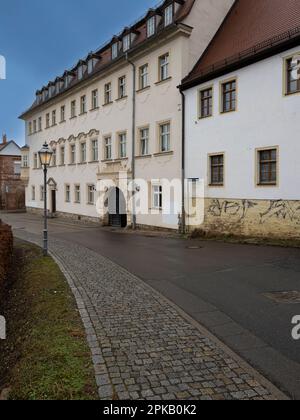 Das Seckendorff-Haus im Brühl Zeitz, Burgenlandkreis, Sachsen-Anhalt Stockfoto