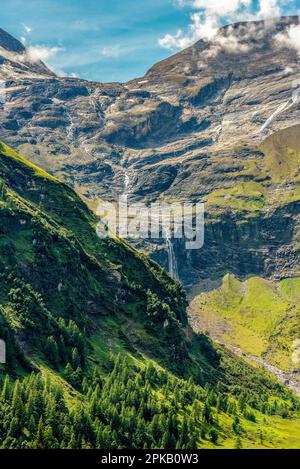 Wandern rund um den Großglockner, Österreichs höchsten Berg Stockfoto