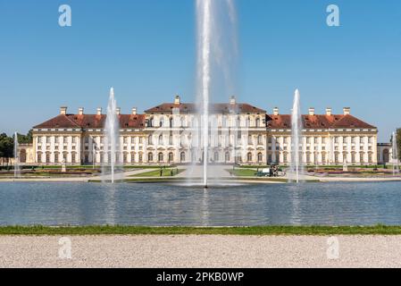 Das barocke Lustheimer Schloss und sein Park in Oberschleißheim bei München Stockfoto