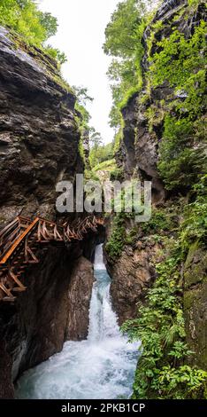 Die herrliche Sigmund-Thun-Schlucht in Kaprun, die Hohen Tauern in Österreich Stockfoto