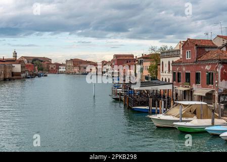 Canal Grande di Murano, Insel Venedig, Italien Stockfoto