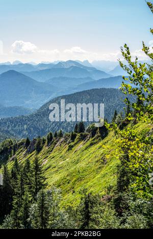 Wandern in den bayerischen alpen rund um Lenggries, Deutschland Stockfoto