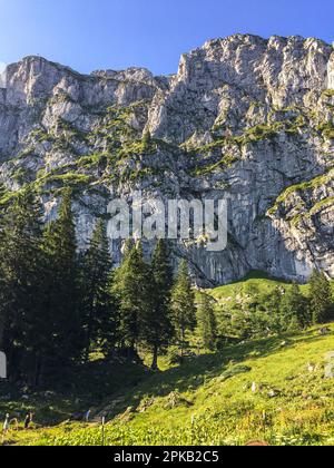 Wandern in den bayerischen alpen rund um Lenggries, Deutschland Stockfoto