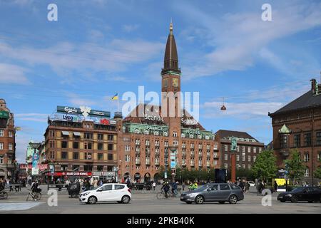 Kopenhagen, Dänemark, Radhuspladsen, Rathausplatz Stockfoto