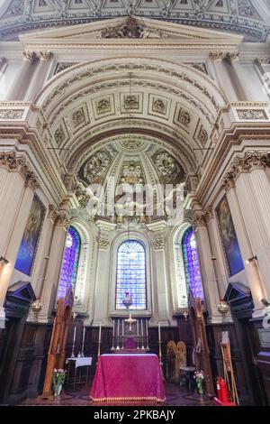 England, London, The Strand, St. Mary Le Strand Church, Innenansicht Stockfoto