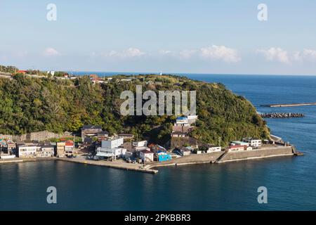 Japan, Honshu, Izu-Oshima, Habu-minato Harbour Village Stockfoto