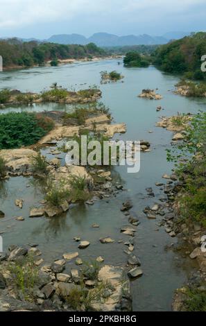 Rio Parana, Zufluss von Rio Tocantins. Brasilianische Highlands, nördlicher Bundesstaat Goias, Brasilien Stockfoto