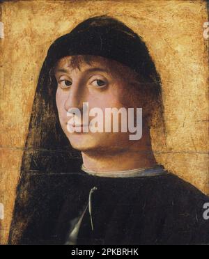 Porträt eines jungen Gentleman c. 1470-74 von Antonello da Messina Stockfoto