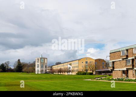 Das Moller Institute auf dem Gelände des Churchill College, Teil der University of Cambridge, Ostengland Stockfoto