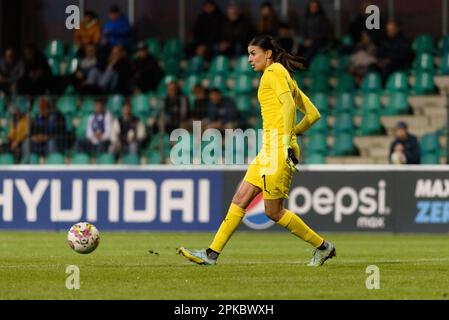 Torhüter Khadija Er-Rmichi (1 Marokko) während der internationalen Freundschaft zwischen der Tschechischen Republik und Marokko im Letni-Stadion in Chomutov. (Sven Beyrich/SPP) Stockfoto