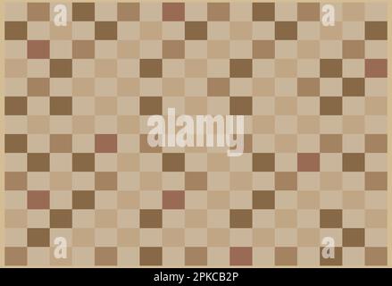 Karierter abstrakter Hintergrund in Brauntönen Stock Vektor
