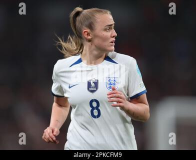 Georgia Stanway (Bayern München) von England Women beim CONMEBOL-UEFA Women's Champions Cup Finalissima-Fußballspiel zwischen England Women und Braz Stockfoto