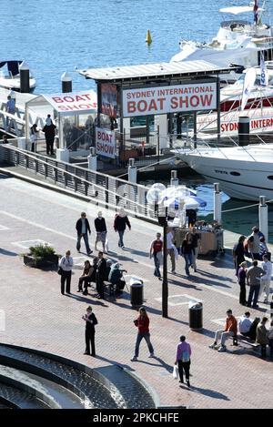 40. Sydney International Boat Show im Darling Harbour in Sydney, Australien, am 7. August 2007. Stockfoto