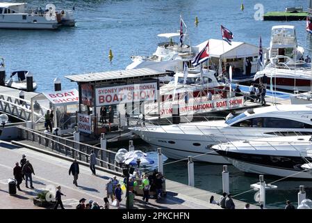 40. Sydney International Boat Show im Darling Harbour in Sydney, Australien, am 7. August 2007. Stockfoto