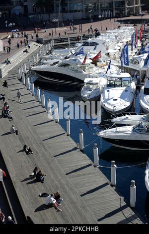 40. Sydney International Boat Show im Darling Harbour in Sydney, Australien, am 7. August 2007. Stockfoto