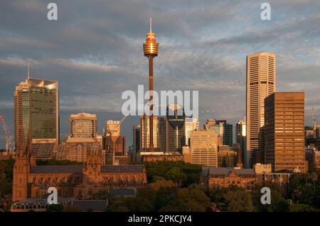 Östliche Skyline von Sydney CBD, New South Wales, Australien Stockfoto