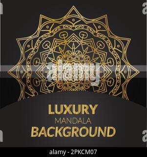 Modernes Kreatives Mandala-Design Stock Vektor