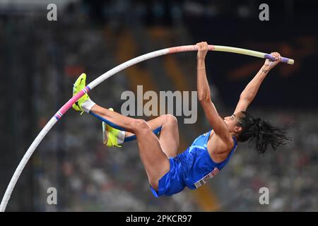 Roberta Bruni (Italien). Mastgewölbe-Frauen. Europameisterschaft München 2022. Stockfoto