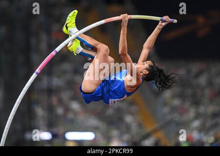 Roberta Bruni (Italien). Mastgewölbe-Frauen. Europameisterschaft München 2022. Stockfoto