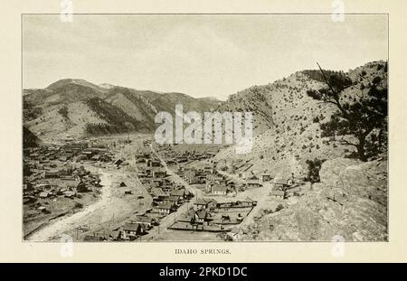 Idaho Springs aus dem Buch ' Colorado, the Queen Jewel of the Rockies ' von Mae Lacy Baggs, Publikationsdatum 1918 Publisher Boston, The Page Company Teil der Serie ' See America First ' Stockfoto