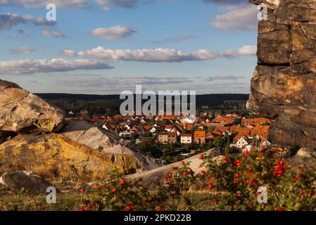 Devil's Wall Harz Naturreservat Stockfoto