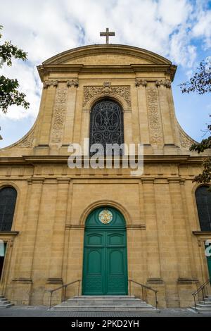 Blick auf die Kirche Notre Dame in Metz Lorraine Moselle Frankreich Stockfoto