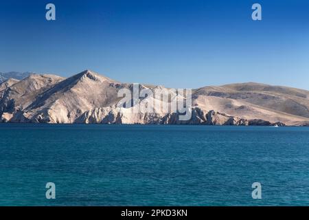 KRK-Küste, in der Nähe von Baska, Kvarner Golfbucht, Adria, Kroatien Stockfoto