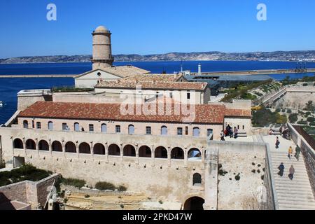 Fort St Jean, Fort Saint Jean, Fort St-Jean, Mucem, L'histoire du Musee des Civilisations de l'Europe et de la Mediterranee, Marseille, Frankreich Stockfoto