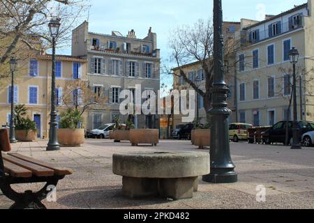 Place de Moulins, Mill Square, Le Panier, Marseille, Frankreich Stockfoto