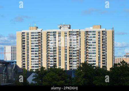 Park Victoria Apartmentgebäude in der South Park Street in Halifax, Nova Scotia, Kanada Stockfoto