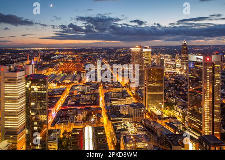 Blick vom Maintower, Frankfurt, Hessen, Deutschland Stockfoto