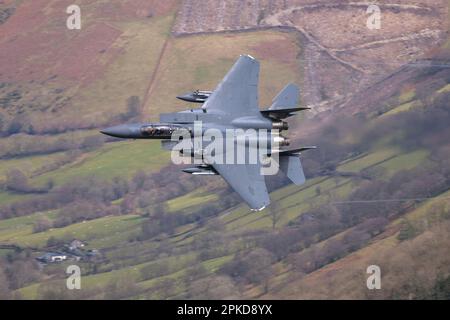 Machschlaufe F-15 Adler Stockfoto