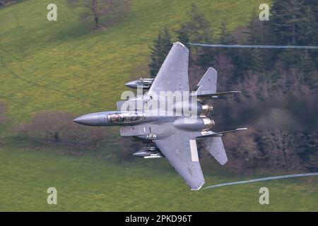 Machschlaufe F-15 Adler Stockfoto