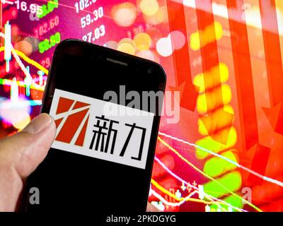 SUQIAN, CHINA - 7. APRIL 2023 - Xinli Holdings in Suqian, Provinz Jiangsu, China, 7. April 2023. Die Hongkonger Börse (HKEX) gab bekannt, dass t Stockfoto