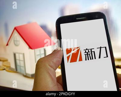 SUQIAN, CHINA - 7. APRIL 2023 - Xinli Holdings in Suqian, Provinz Jiangsu, China, 7. April 2023. Die Hongkonger Börse (HKEX) gab bekannt, dass t Stockfoto