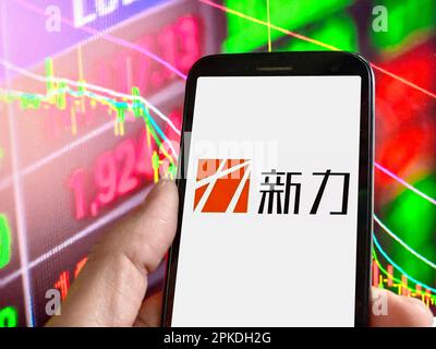 SUQIAN, CHINA - 7. APRIL 2023 - Xinli Holdings in Suqian, Provinz Jiangsu, China, 7. April 2023. Die Hongkonger Börse (HKEX) gab bekannt, dass t Stockfoto
