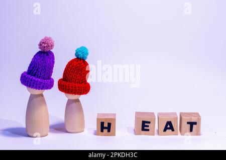 Menschen auf der ganzen Welt müssen die schwierige Entscheidung treffen, ihre Häuser/Geschäfte zu heizen oder zu essen. Stockfoto