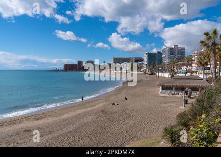 Playa Arroyo de la miel Beach Benalmadena, Spanien, Costa Del Sol Stockfoto