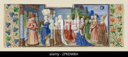 Philosophie präsentiert Boethius die sieben liberalen Künste etwa 1460 - 1470 vom Coetivy Master Stockfoto