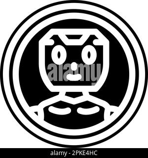 vektordarstellung des alphabetisierungssymbols für ai-Chat-bot Stock Vektor