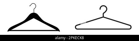 Symbolsymbol für Kleiderbügel einfaches Design Stock Vektor
