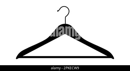 Symbolsymbol für Kleiderbügel einfaches Design Stock Vektor