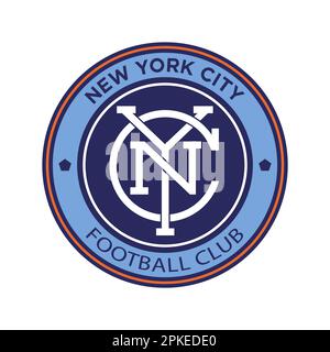 Vinnitsa, Ukraine - 10. Januar 2023: American Football Fußball New York City Team Logo-Symbol Stock Vektor