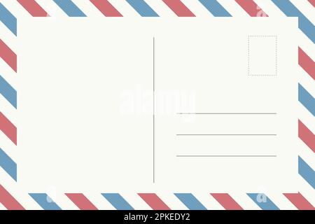 Postkartenwerbung - Hintergrund für Vintage-Rahmen Stock Vektor
