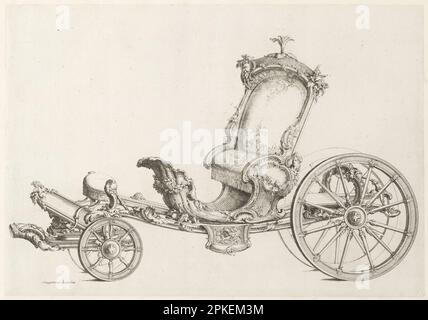 Design for a Cabriolet 1753 von Johann Michael Hoppenhaupt (II) Stockfoto