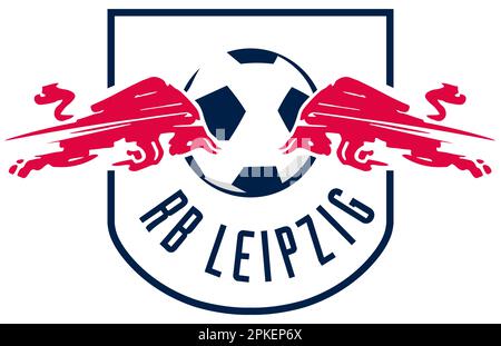 Vinnitsa, Ukraine - 18. November 2022: Fußball. RB Leipzig Logo. Vektor-Editordarstellung Stock Vektor