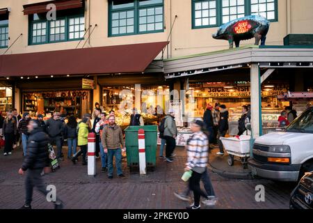 WA24170-00....WASHINGTON - Seattle's Pike Place Market. Stockfoto