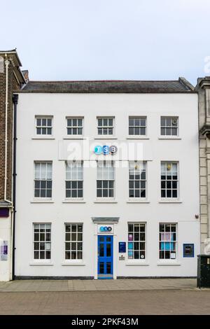 King's Lynn Filiale der Trustee Savings Bank, auf dem Tuesday Market Place. Stockfoto