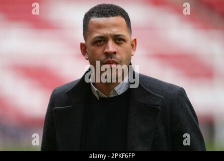 Hull City Manager Liam RoSenior während des Sky Bet Championship-Spiels zwischen Sunderland und Hull City im Stadium of Light, Sunderland, am Freitag, den 7. April 2023. (Foto: Michael Driver | MI News) Guthaben: MI News & Sport /Alamy Live News Stockfoto